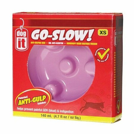 DOGIT Go Slow Anti-Gulping Bowl, Pink Xs 1849